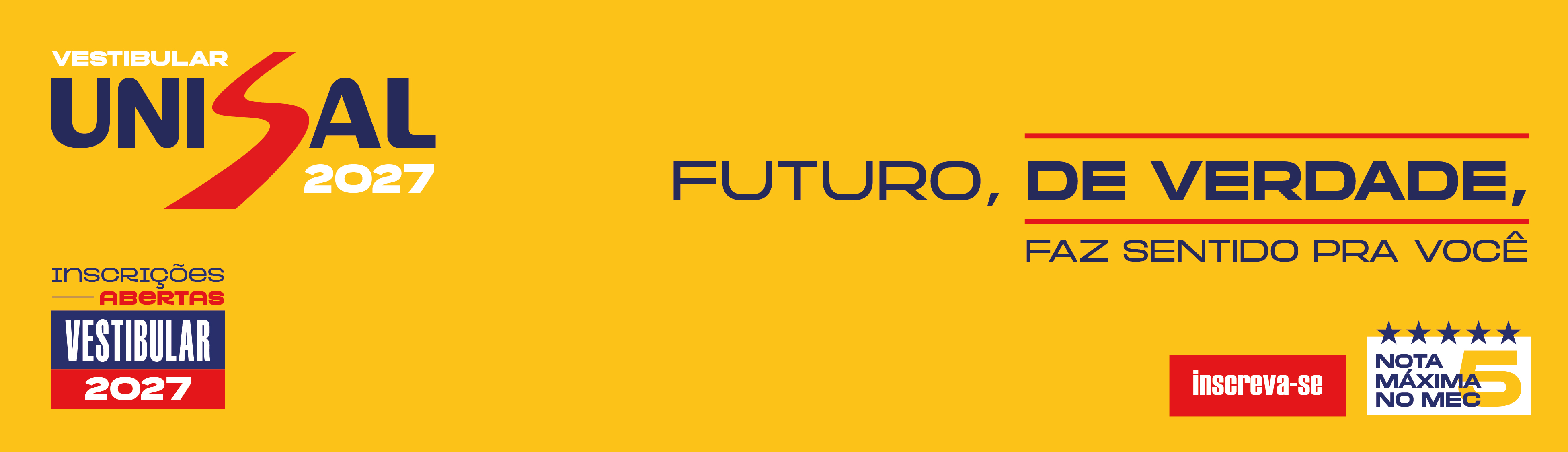 Vestibular de Inverno UNISAL 2026/2 - banner 5